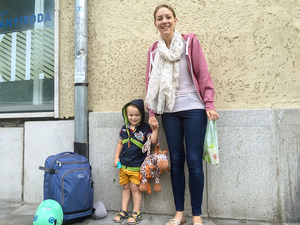 Traveling alone with a toddler